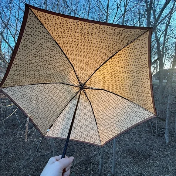 Celine Tan Monogram Umbrella - Picture 6 of 9